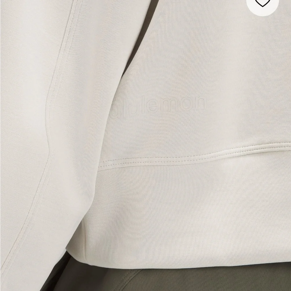 Lululemon Perfectly Oversized Cropped Softstream Sweatshirt in Bone size 4 - Picture 6 of 13